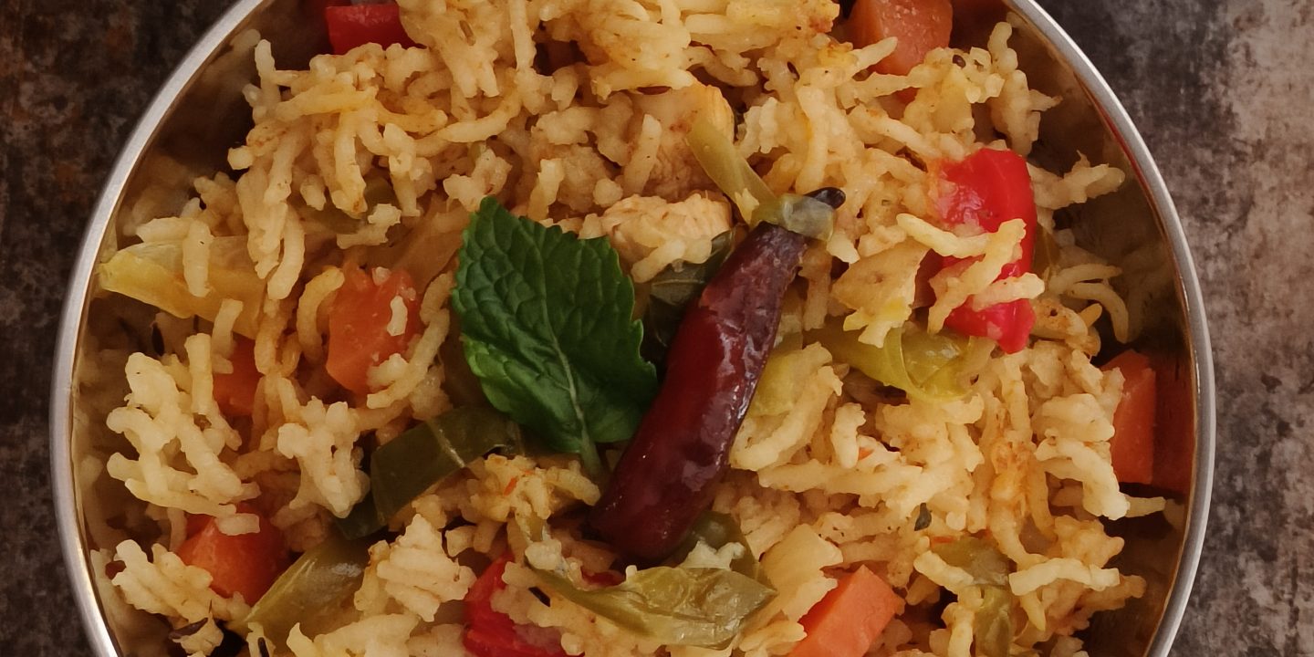 Chicken and mixed vegetable pulao