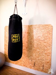 Boxsack im Fitnessstudio