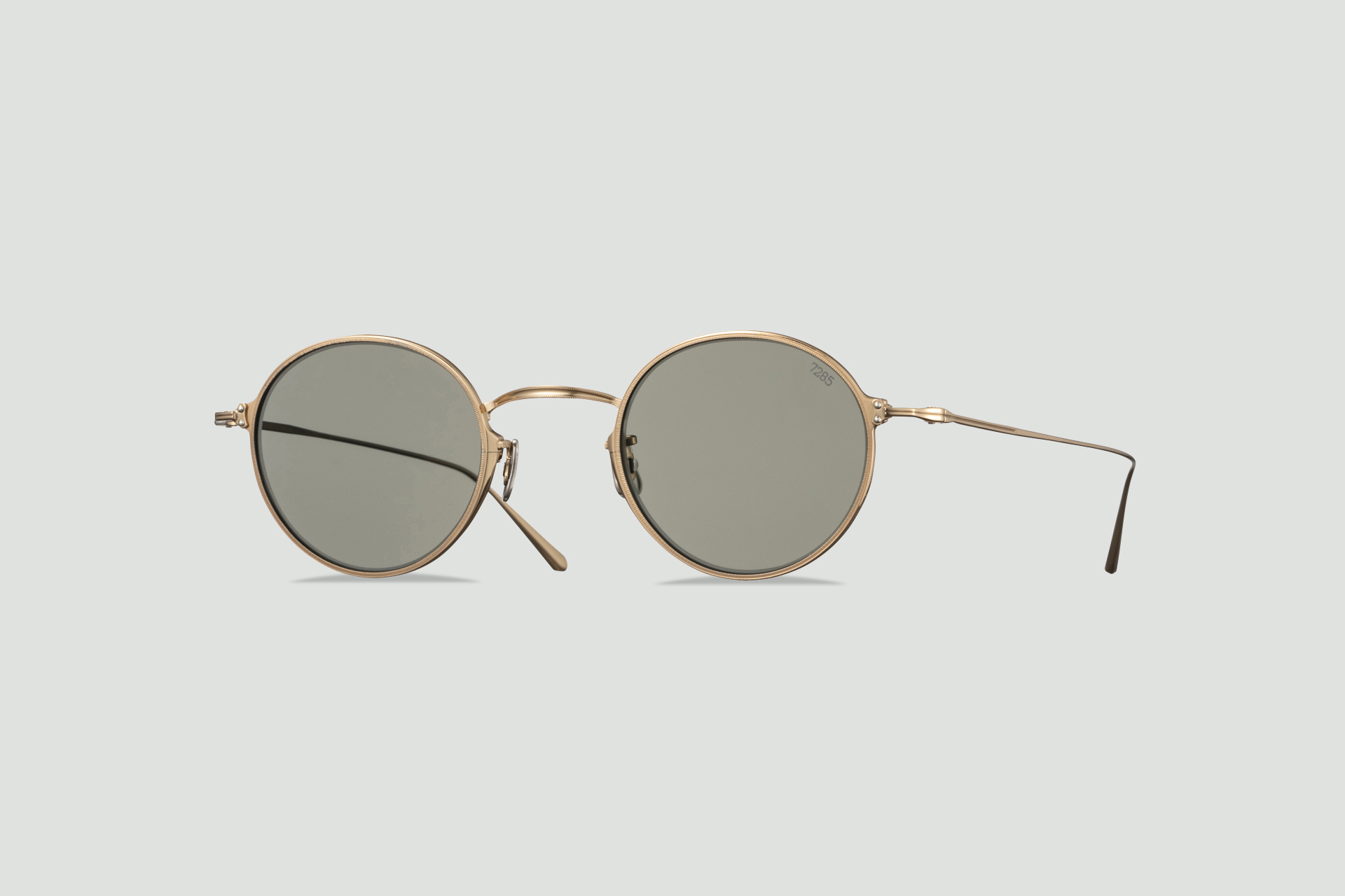 Round polarized glasses johnny depp gold round frames men G15 green  sunglasses