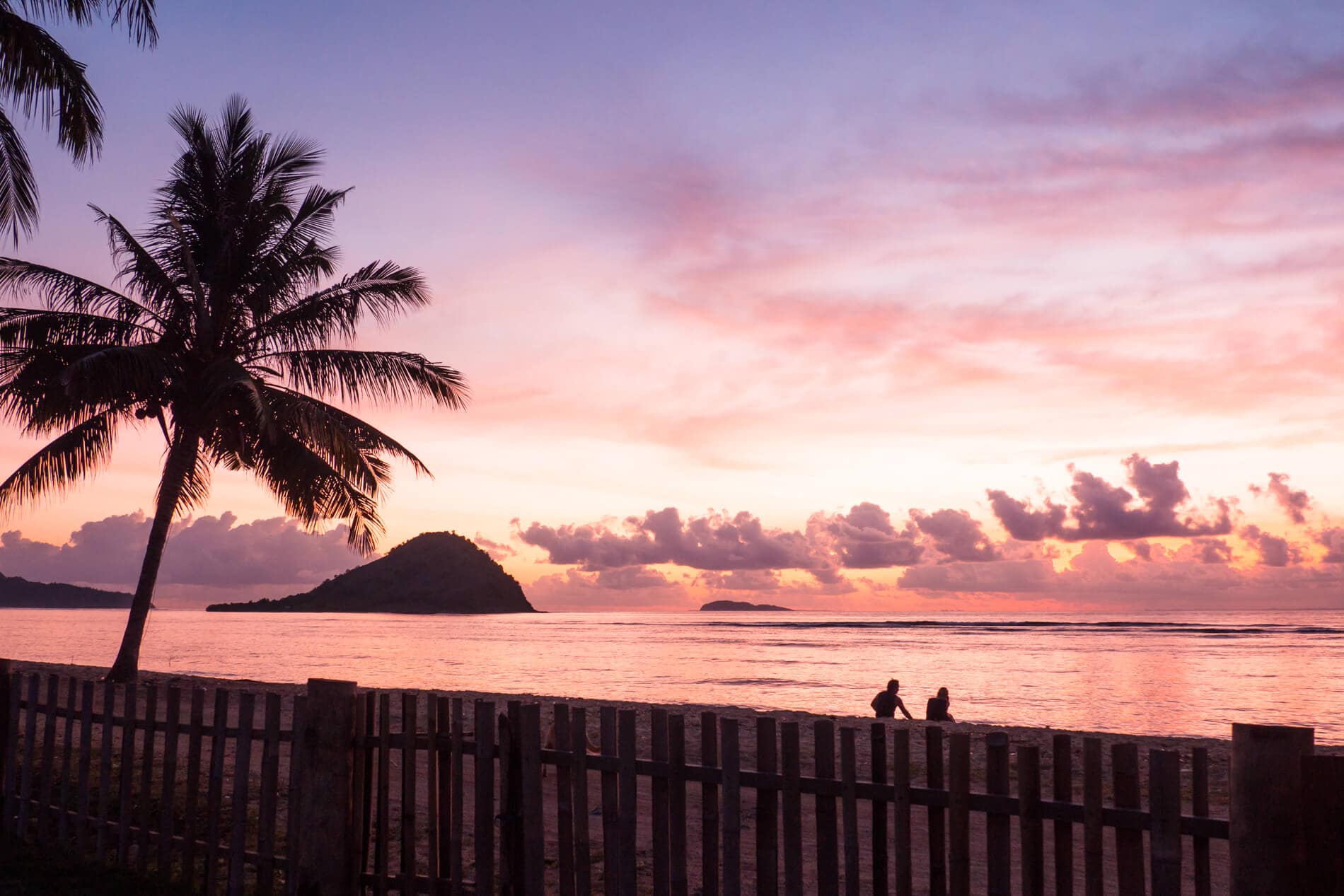 Sunset over Kertasari Beach outside Whales & Waves Resort in Sumbawa, Indonesia - The most amazing place I've ever been