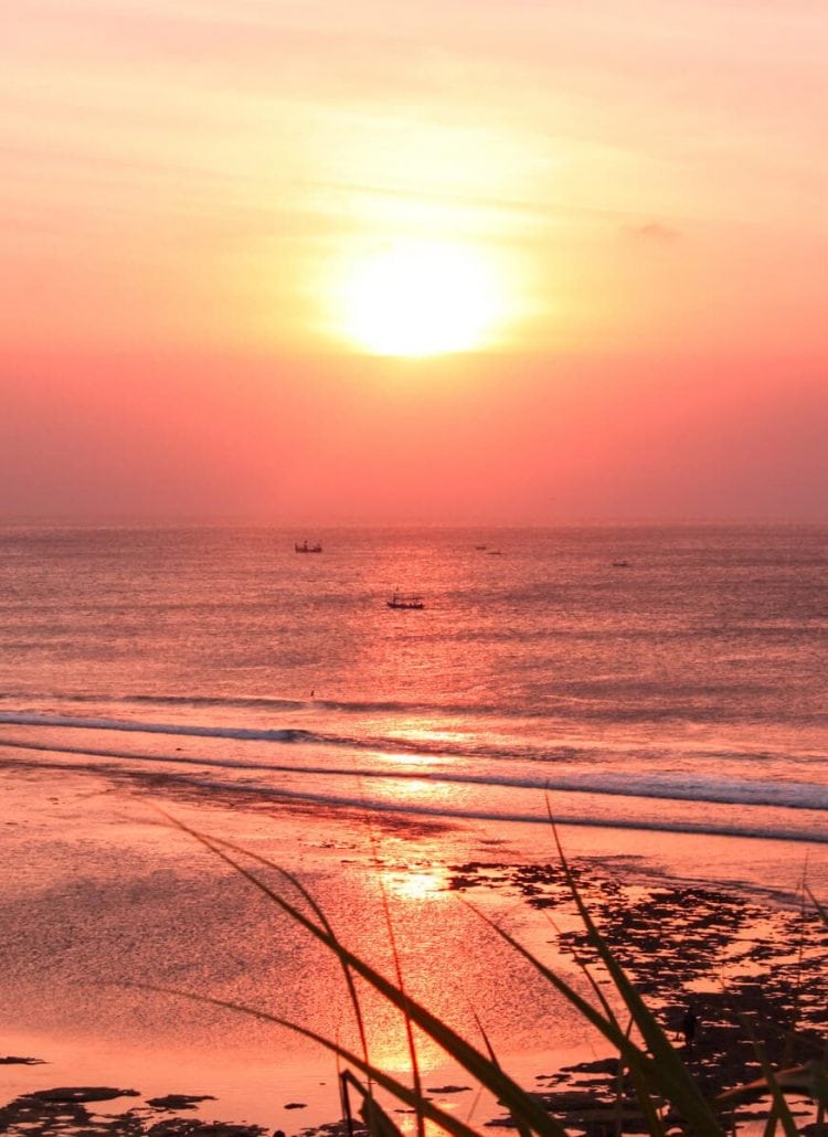 Where to stay in Bali: A complete guide to the different areas on the island - View from Balangan Beach at sunset
