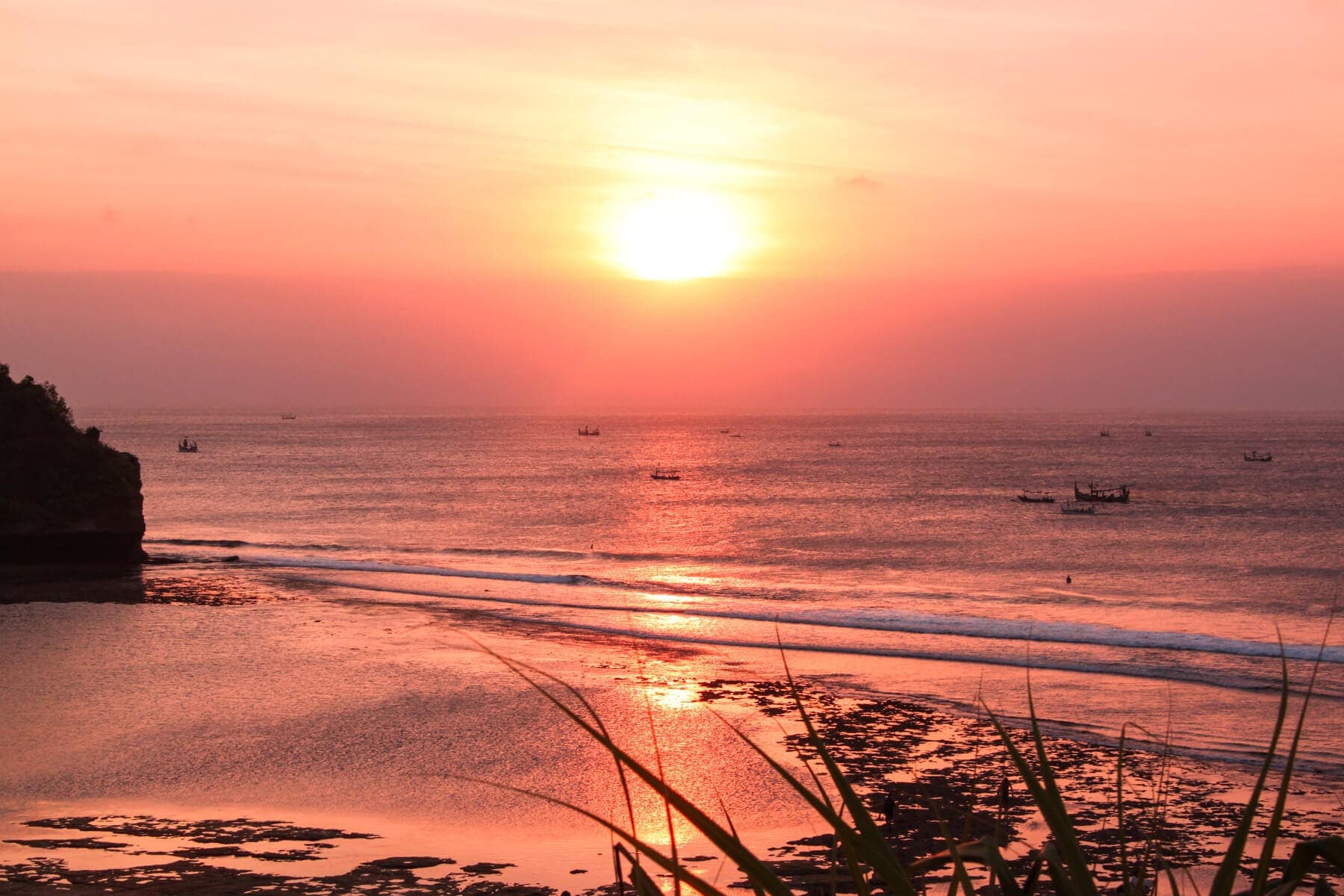 Where to stay in Bali: A complete guide to the different areas on the island - View from Balangan Beach at sunset