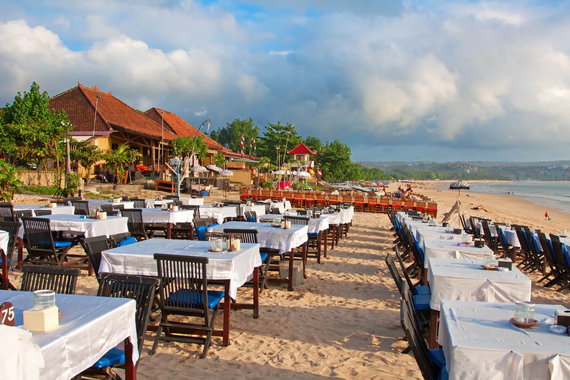 Where to stay in Bali: A complete guide to the different areas on the island - Sunset dinner on Jimbaran Beach