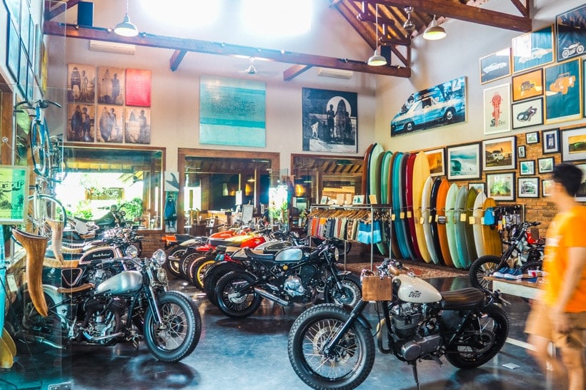 Deus ex Machina Temple of Enthusiasm, the best restaurant in Canggu