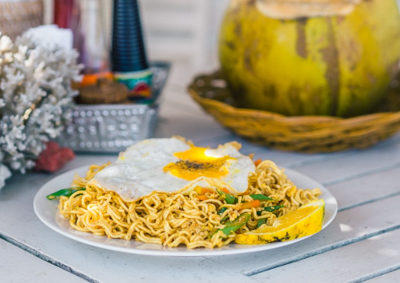 Mie Goreng at Warung Agung Mangrove Forest Nusa Lembongan