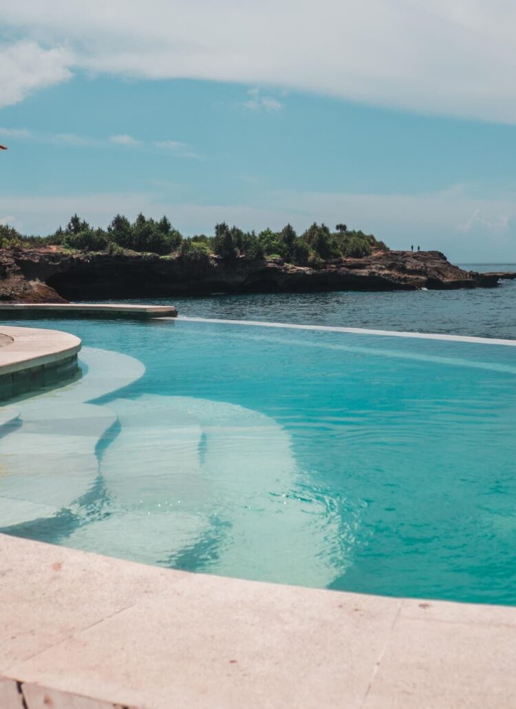 The beautiful pool area at Sandy Bay Beach Club Nusa Lembongan