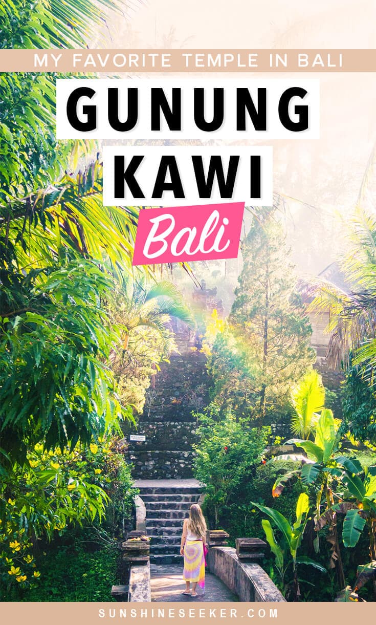 Gunung Kawi, Bali's most magical temple. It's the one attraction you have to experience while on the island! Click through to see why Gunung Kawi is my favorite temple in Bali, Indonesia