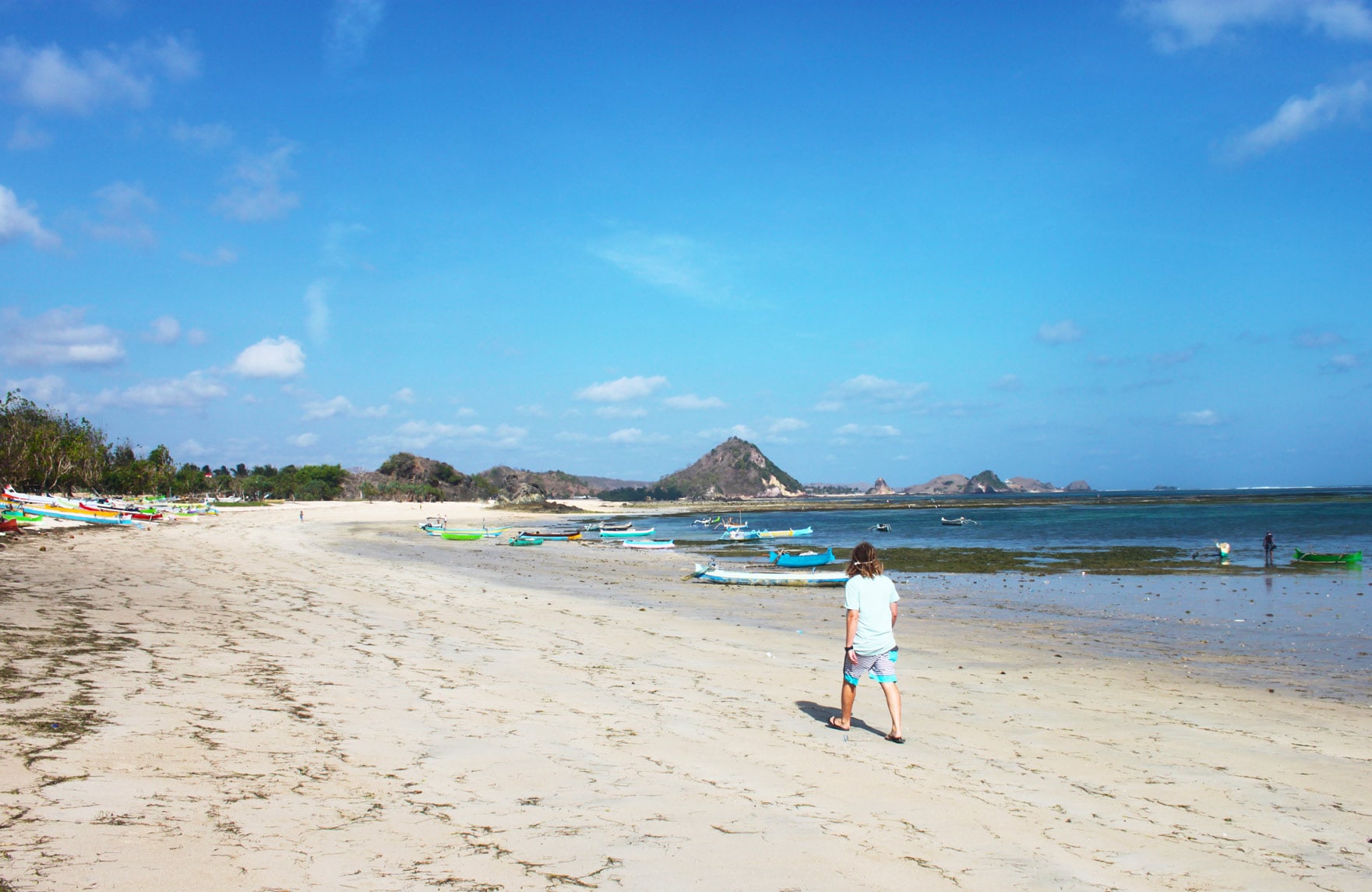 The cheapest destination I've visited so far! The south coast of Lombok, Kuta beach