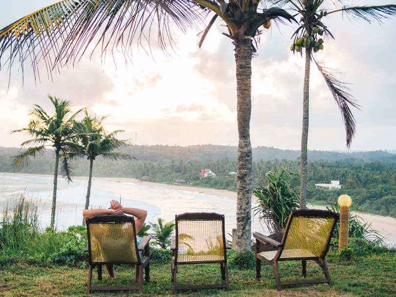 Talalla Beach, Sri Lanka - Hotel Panorama sunset view