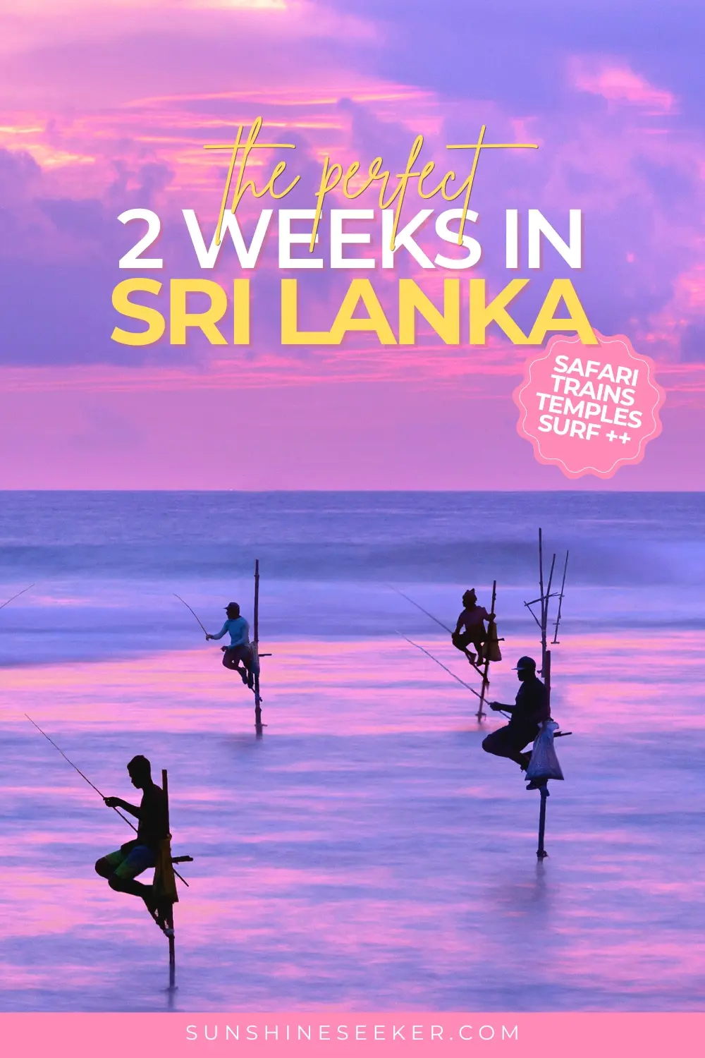 Are you looking for the perfect way to spend your 2 weeks in Sri Lanka? Click through for the ultimate two-weeks Sri Lanka itinerary for first-timers. It includes beaches, surfing, hiking, temples and the beautiful train ride form Kandy to Ella.