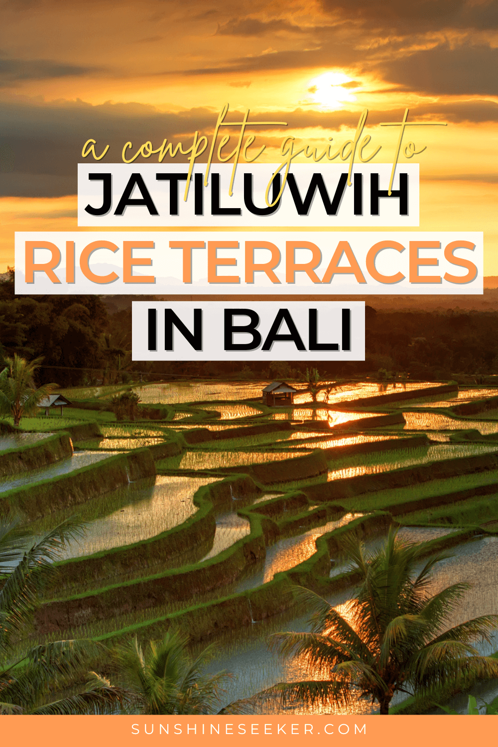 A complete guide to the incredible Jatiluwih Rice Terraces while in Bali. A great alternative to the more crowded Tegalalang.