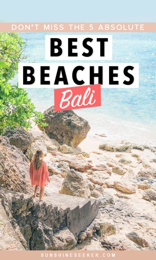 A first timer's guide to the best beaches in Bali, Indonesia. 5 gorgeous white sand beaches you shouldn't miss. How to get there + what to expect #bali #balilife #indonesia #uluwatu #paradise