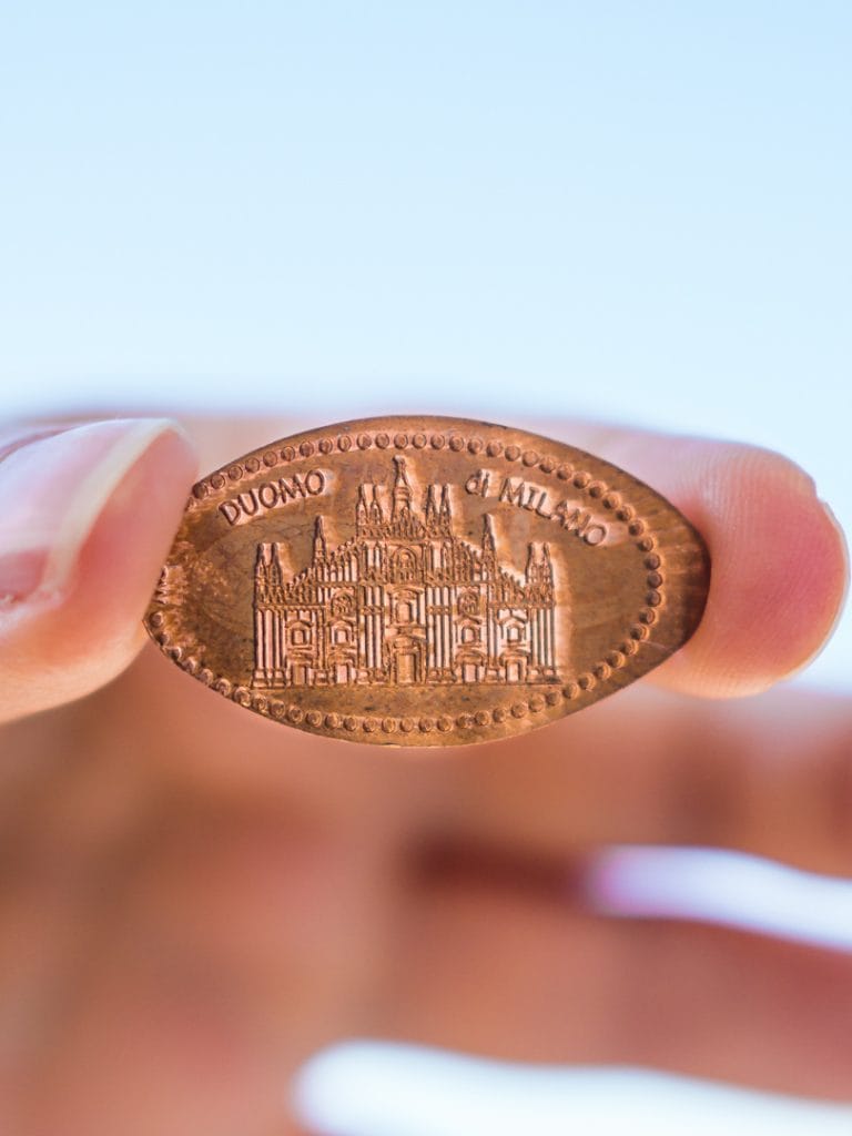 Collecting Pressed Pennies in Sempione Park - Two days in Milan, Italy