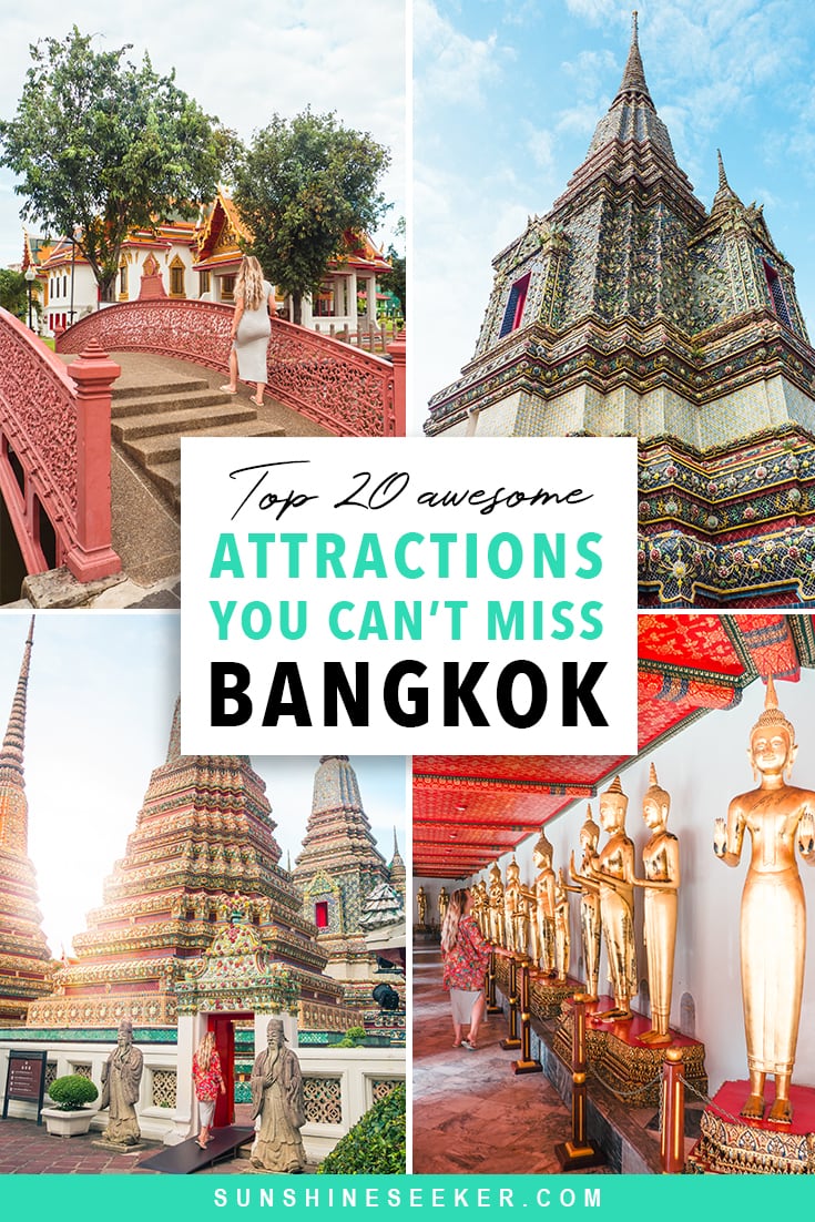 Top 20 awesome things to do in Bangkok, Thailand. From stunning temples to bustling markets - Here are 20 reasons why you should add Bangkok to your bucket list