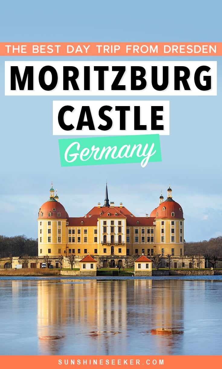 The gorgeous Moritzburg Castle outside of Dresden in Germany. Filming location of the 1973 German/Czech fairytale Three Wishes for Cinderella. The perfect day trip from Dresden