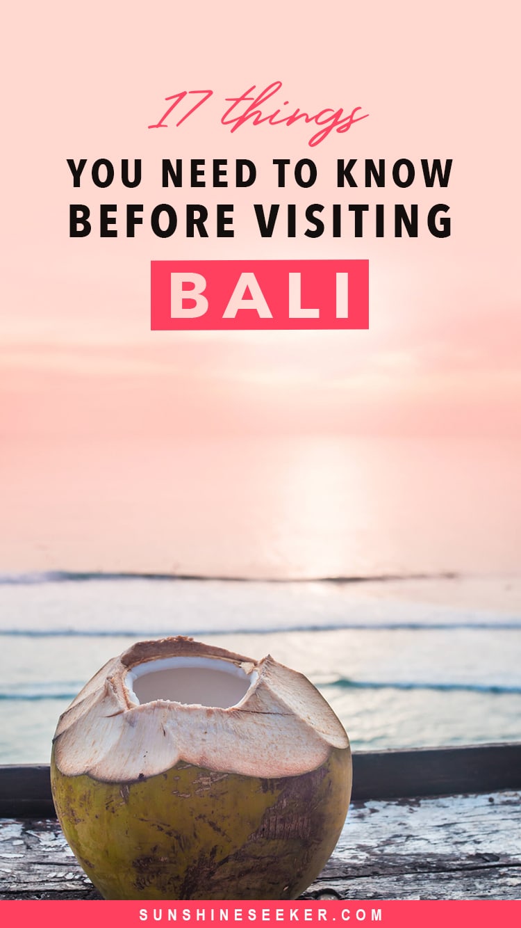17 important things you need to know before visiting Bali, Indonesia for the first time. Read about visa laws, transport, drinking water, ATMs, the culture, stray animals, what to stay away from and so much more #bali #indonesia #baliguide #important