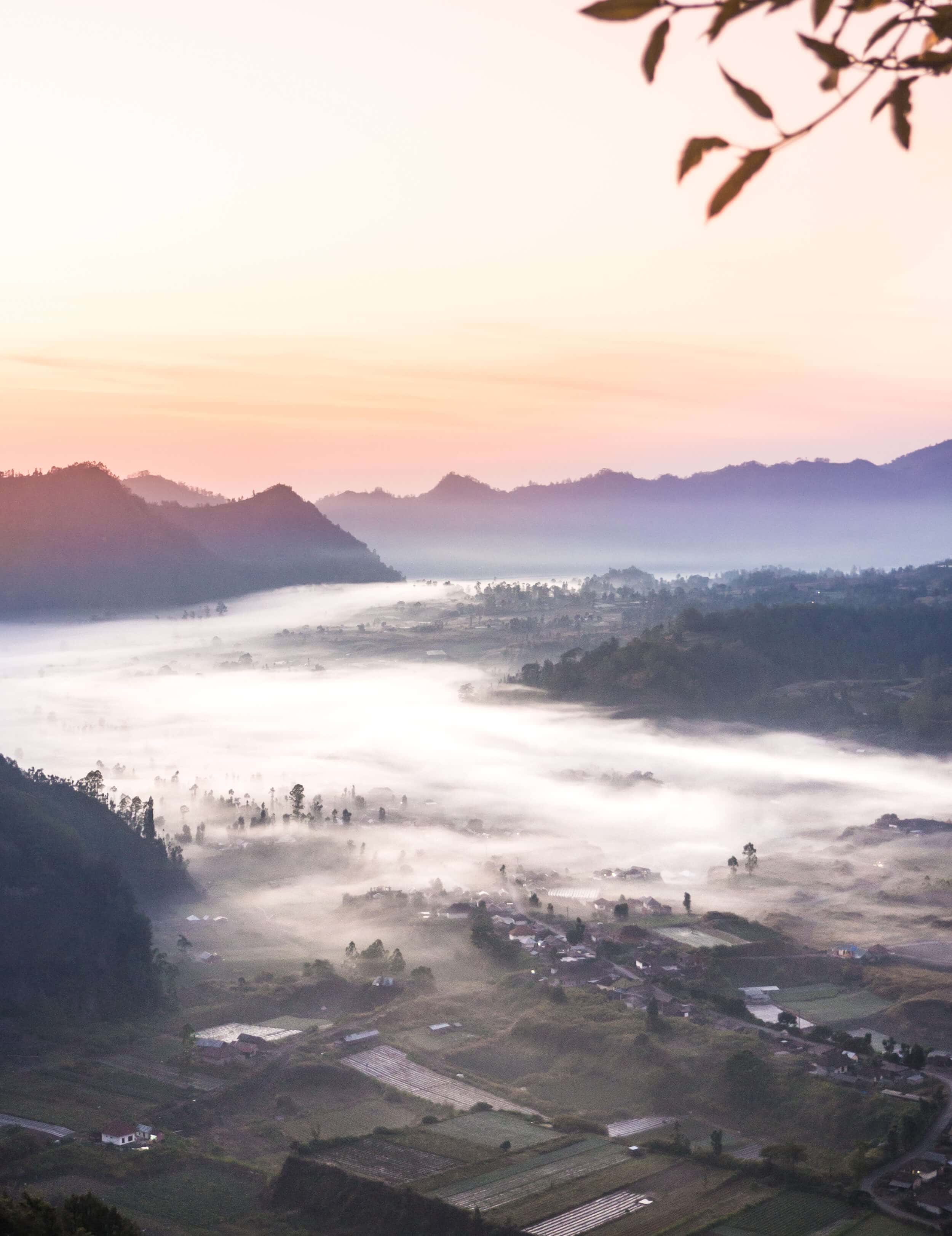 Sunrise over Pinggan Village in Bali - An incredible experience