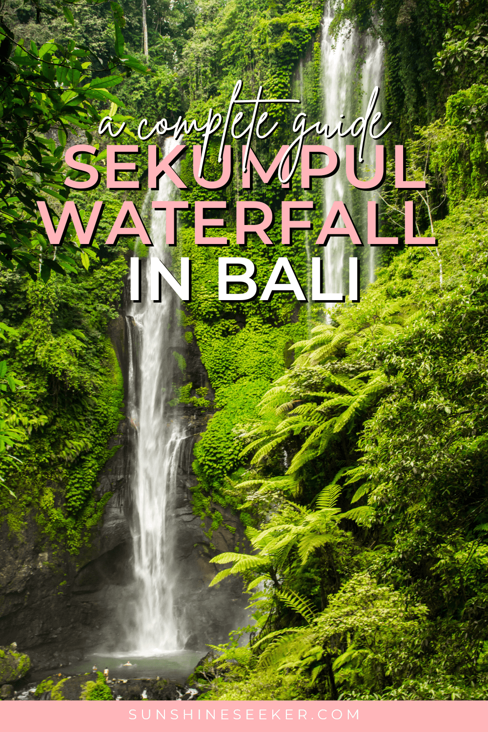 A first timer's guide to visiting Sekumpul Waterfall in Bali. Everything you need to know before you go, including the best tours, the best time to visit Sekumpul Waterfall and how to get there.