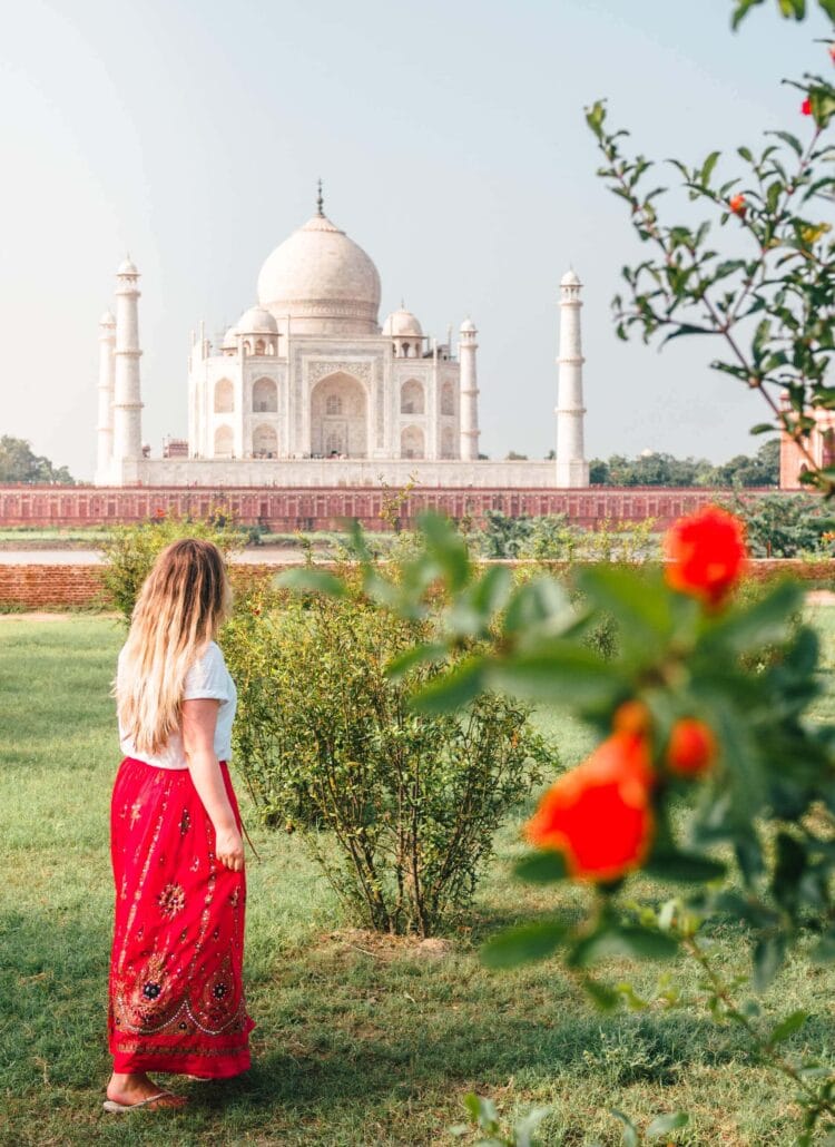 Mehtab Bagh or Moonlight Garden is the best place to view the Taj Mahal in all of Agra #TajMahal #Agra #India