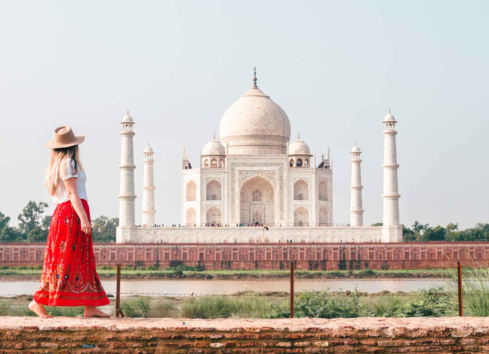 Mehtab Bagh or Moonlight Garden is the best place to view the Taj Mahal in all of Agra