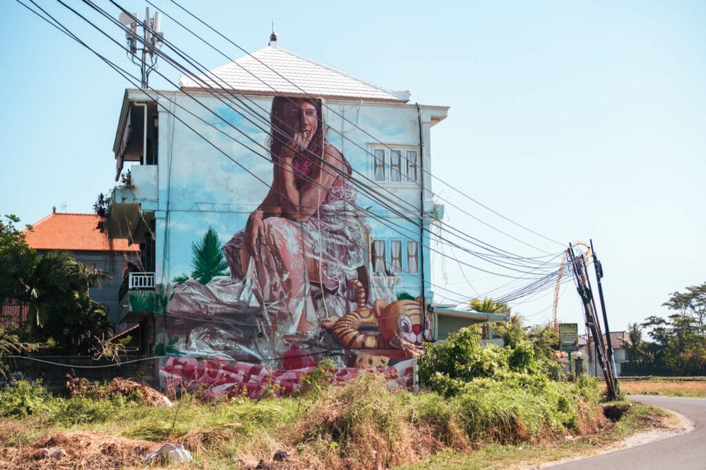 Street art in Canggu, join this popular tour of Bali's most trendy neighborhood.