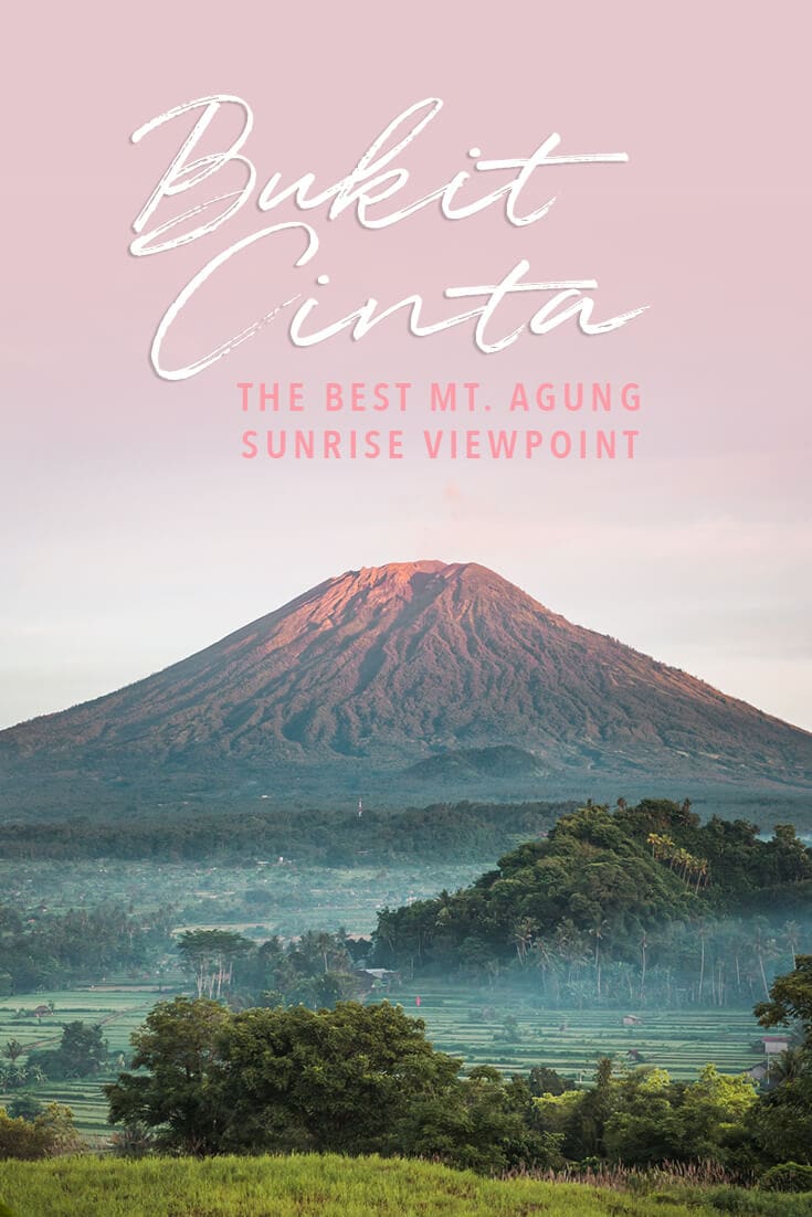 Bukit Cinta in East Bali - Where to find the best Mount Agung sunrise viewpoint #bali #bucketlist #eastbali #travelinspo #indonesia