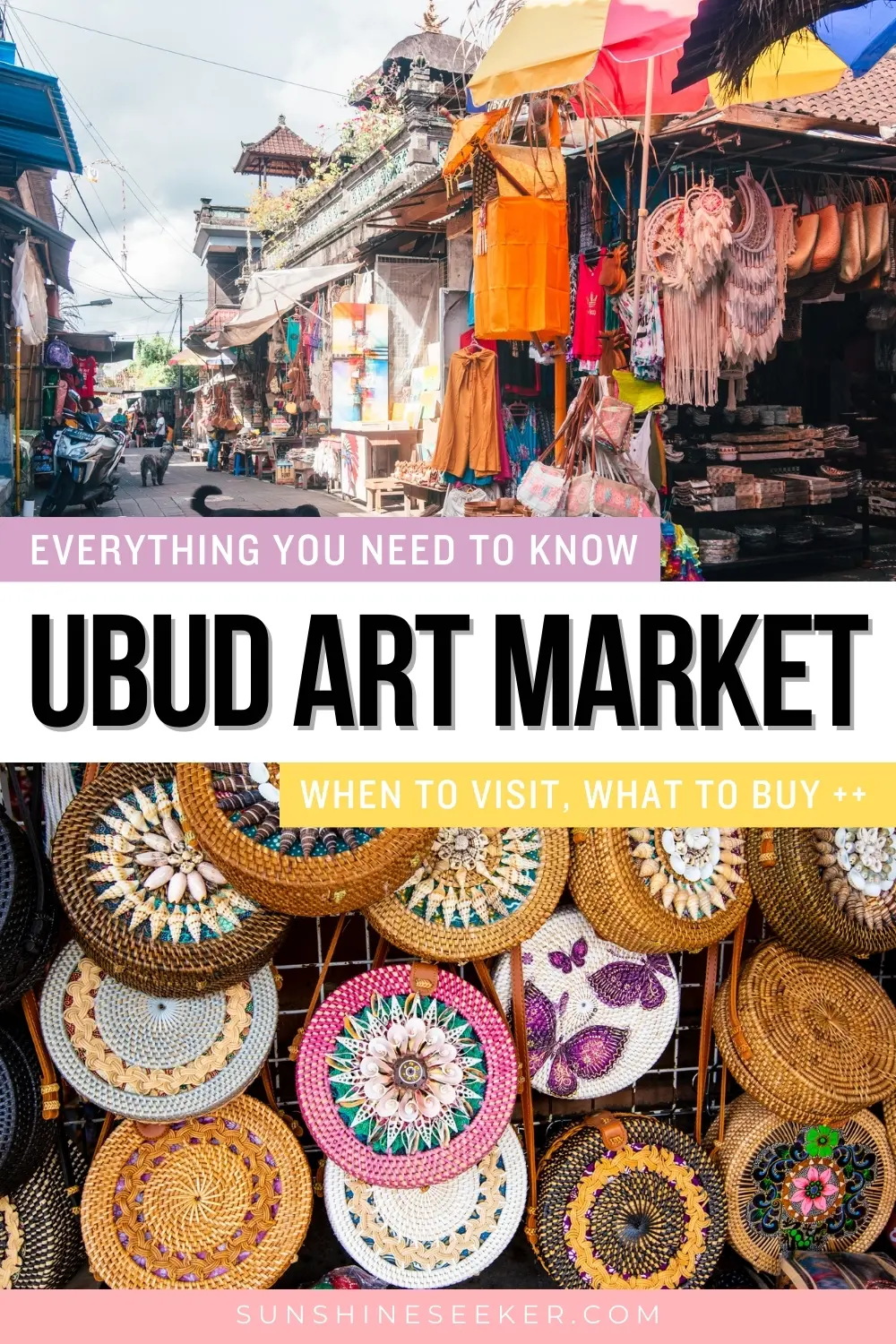 Everything you need to know before visiting Ubud Art Market. When to visit for the best prices, what to shop, and insider tips for the best experience at Ubud Art Market, the most popular market in Bali.