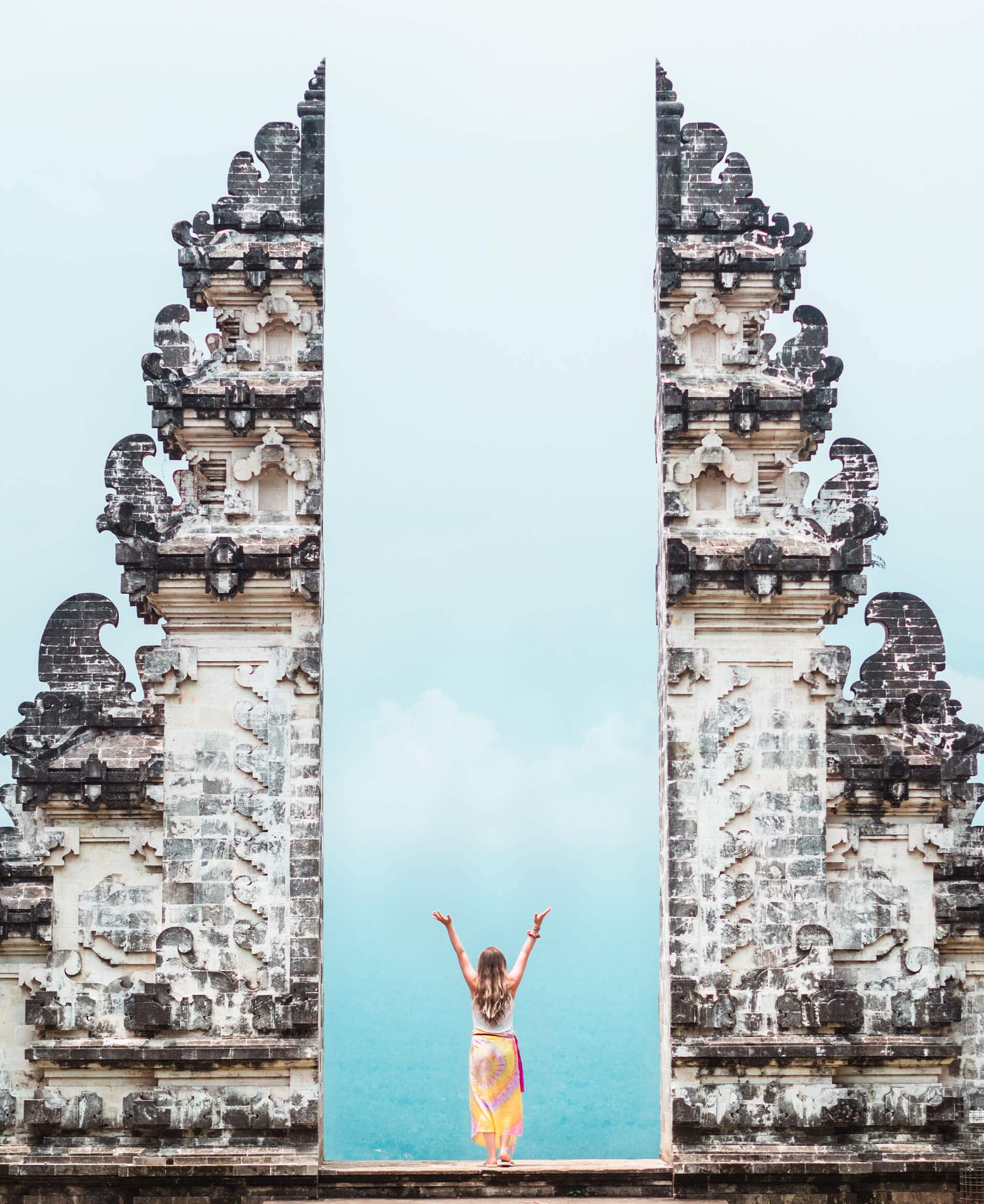 Gates of Heaven at Pura Lempuyang Temple in East Bal