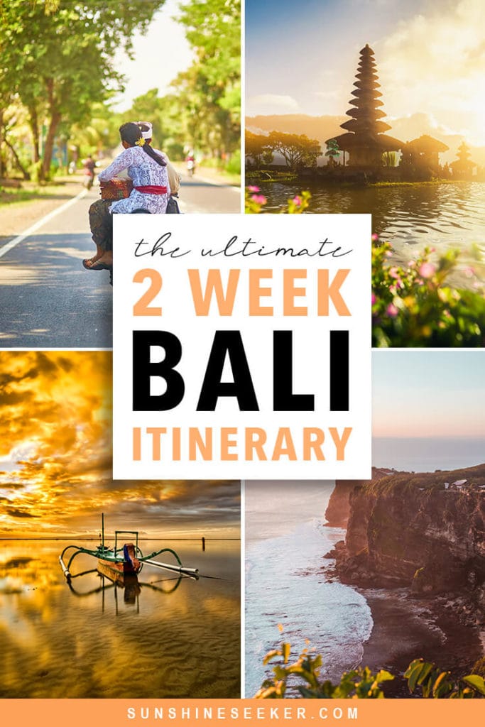 The ultimate 2 week Bali itinerary. What to do and where to stay #bali #baliguide #nusalembongan #uluwatu #ubud