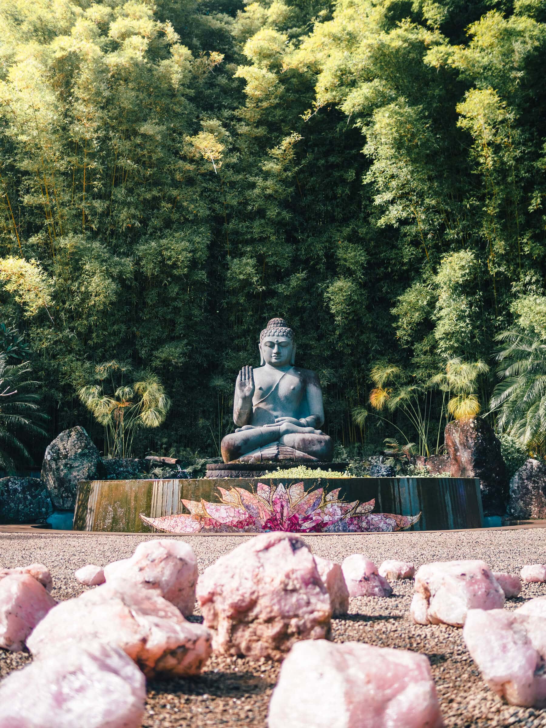 The incredibly stunning Crystal Castle & shambhala Gardens located in the Byron Bay hinterlands - The Buddha Walk