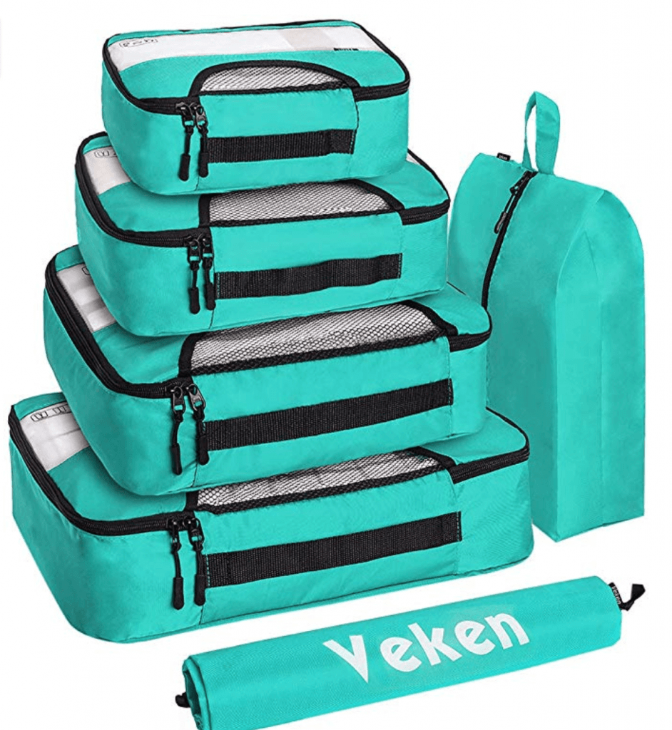 Colorful packing cubes - Best travel gift ideas under $50