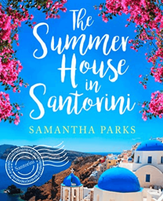 The Summer House in Santorini romance novel, the perfect travel gift for her.