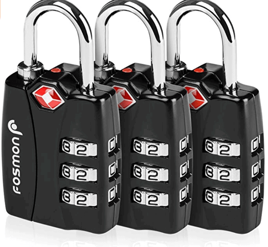 TSA approved luggage locks, something all travelers should own