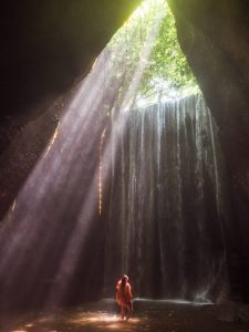 Tukad Cepung Waterfall in East Bali - Maybe the most spectacular waterfall on the island