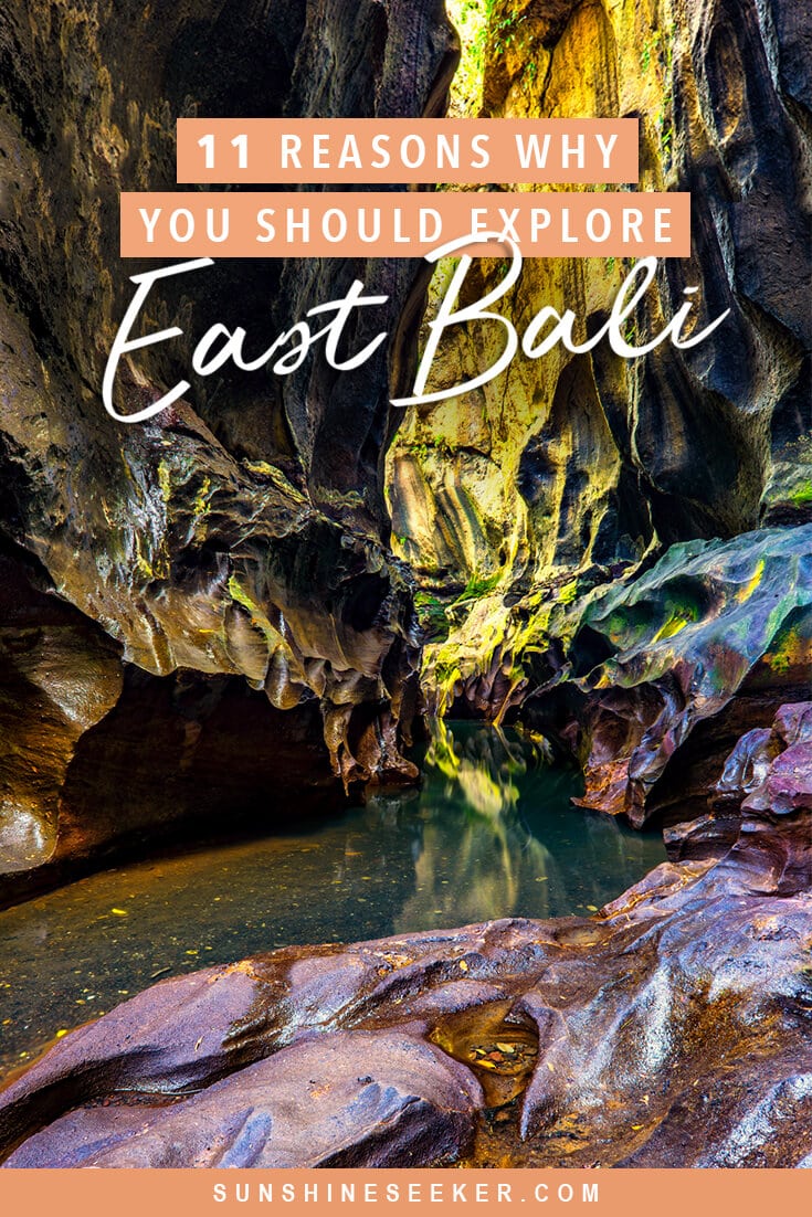11 of the top things to do in East Bali. From secret canyons to hidden waterfalls. Find out why you should add East Bali to your bucket list now #bali #eastbali #bucketlist #travelinspo #puralempuyang