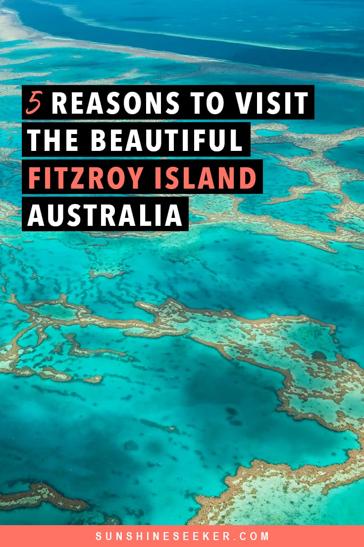 Click through to see why you should add Fitzroy Island to your bucket list now! This beautiful and interesting island just outside Cairns, Australia literally sits on the Great Barrier Reef. You have to check it out #fitzroyisland #cairns #australia #bucketlist #travelinspo