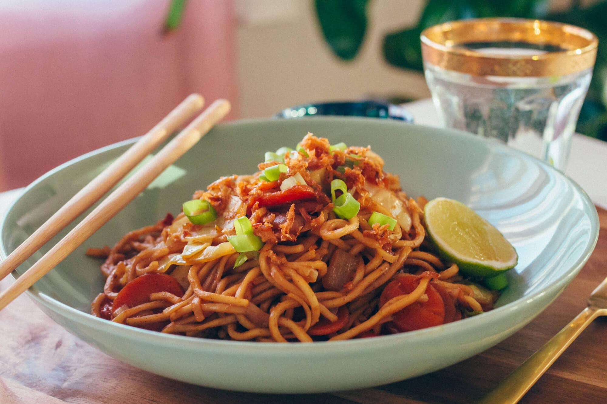 Goreng mie indonesian noodles recipe fried food easy vegetarian Goreng mie indonesian noodles recipe fried food easy vegetarian