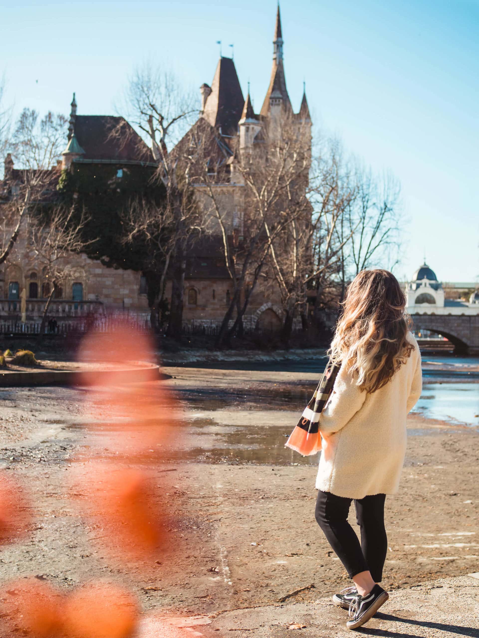 Budapest Instagram photo guide - Vajdahunyad Castle in winter