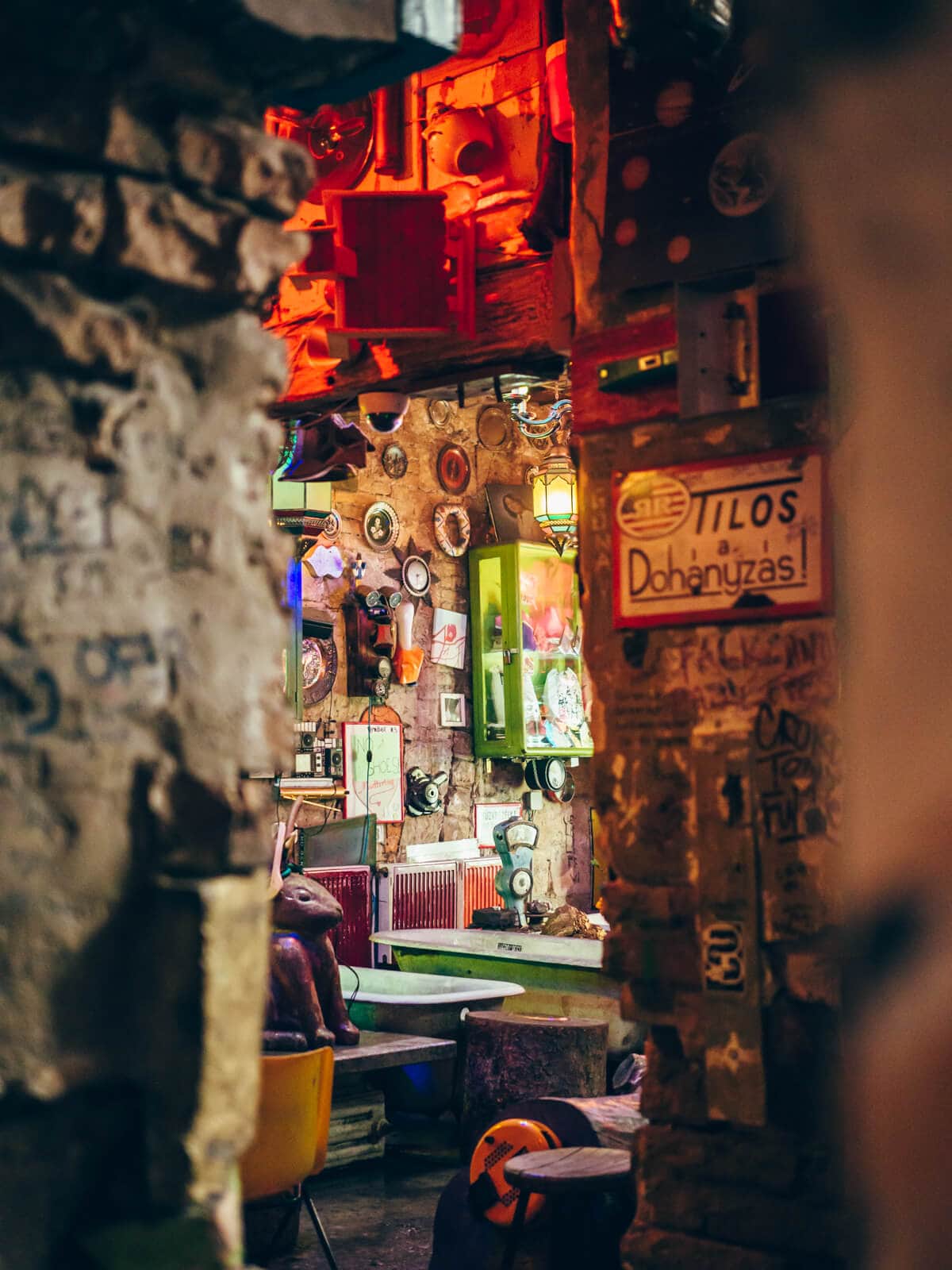 Budapest Instagram photo guide - Szimpla Kert the famous ruin bar