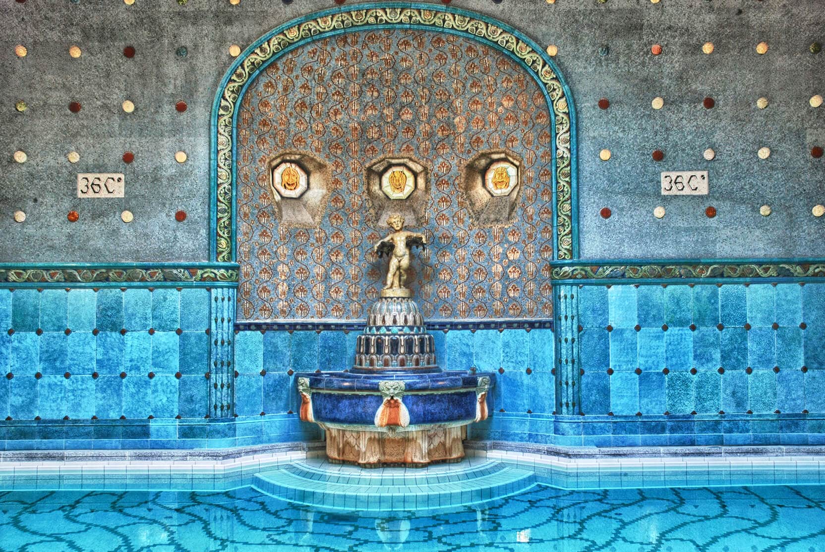 Budapest Instagram photo guide - Gellért Thermal Spa Baths