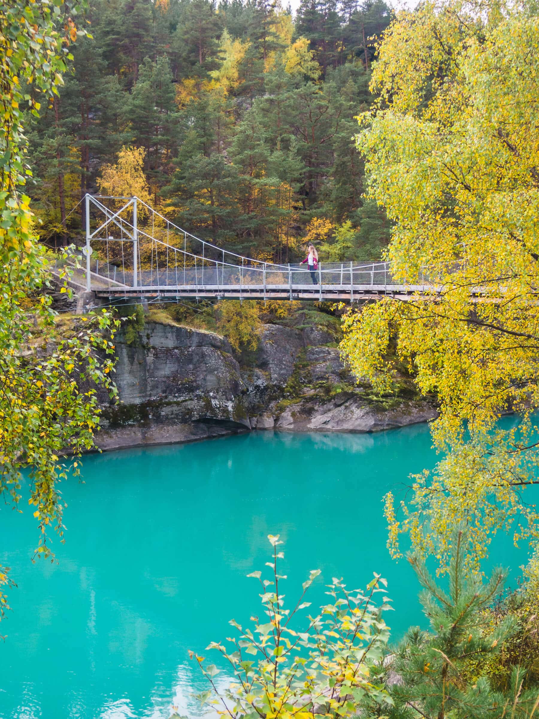 Gorgeous turquoise Finna river - Top things to do in Norway #norway #innlandet