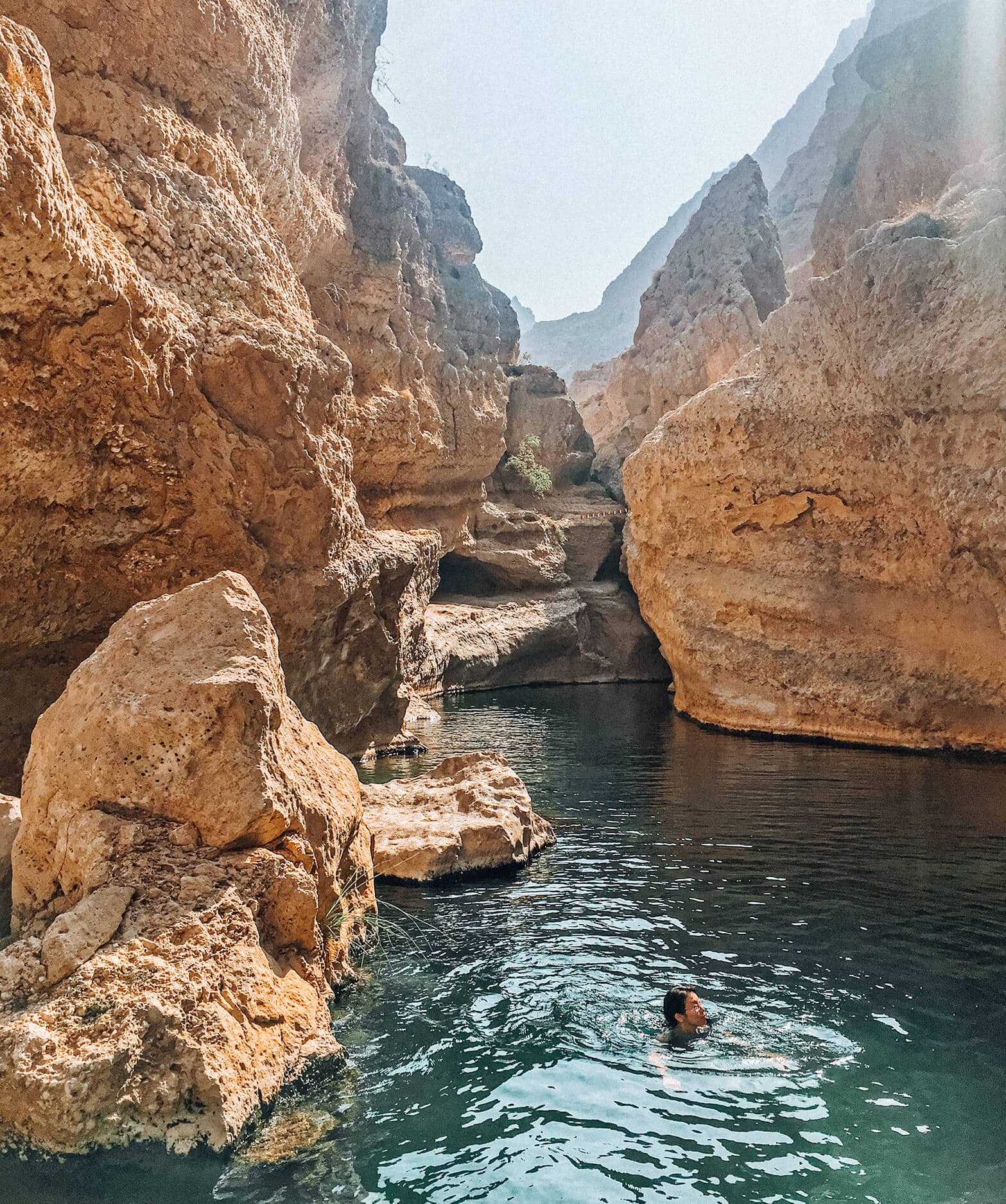 Travel bloggers reveal their most unforgettable travel experiences - Swimming in the wadis of Oman