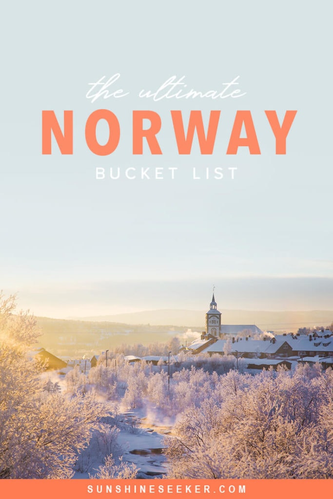 Click through for 200 of the best places to see and things to do in beautiful Norway! From Northern Europe's tallest mountain and the northern lights to majestic waterfalls and Viking settlements. Norway has something to do for everyone. This is the ultimate Norway bucket list #norway #northernlights #lofoten #oslo #trondheim #bucketlist #travelinspo #svalbard