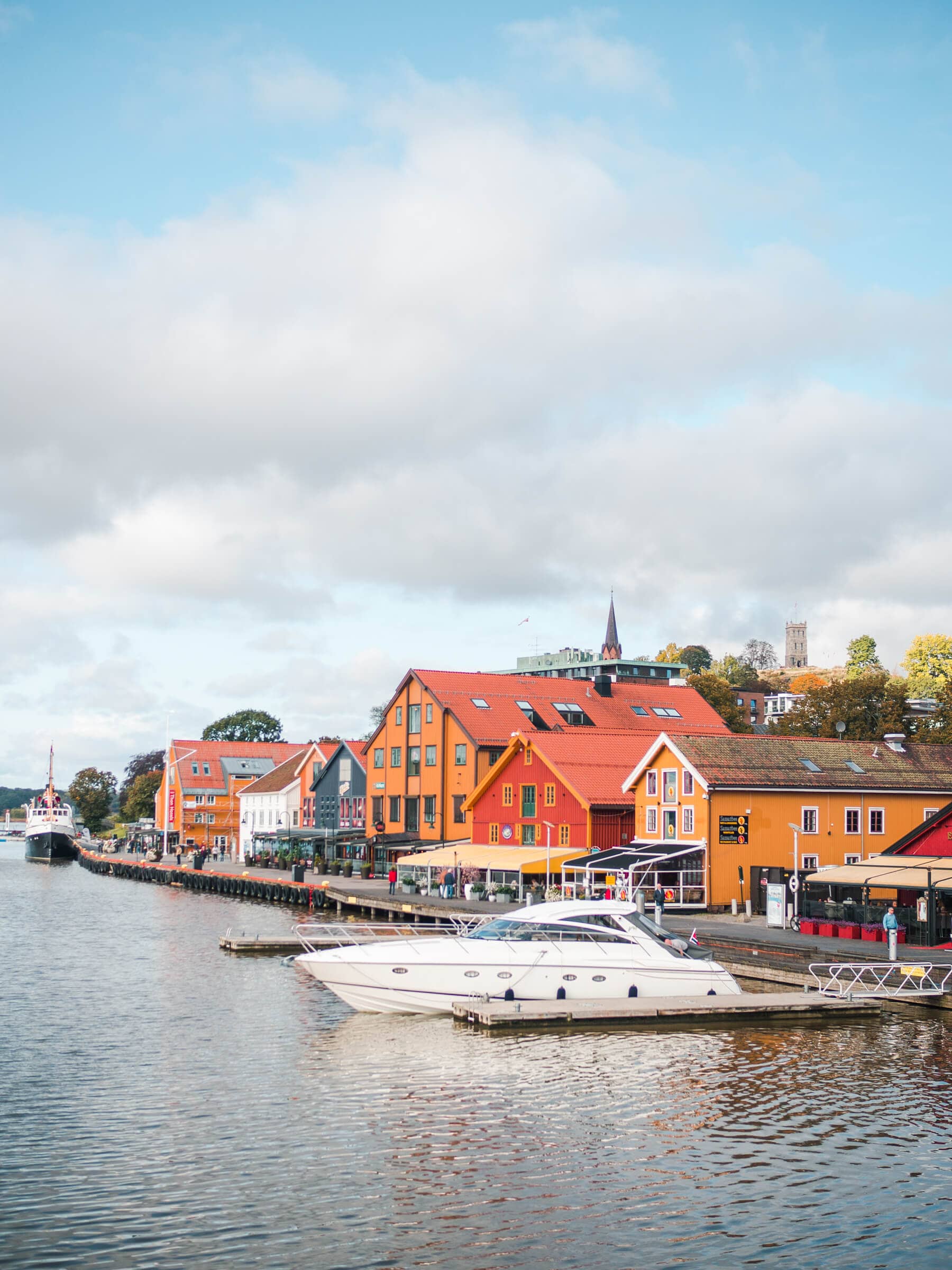 Tønsberg Harbor with Slottsfjellet (the castle mountain) in the background
