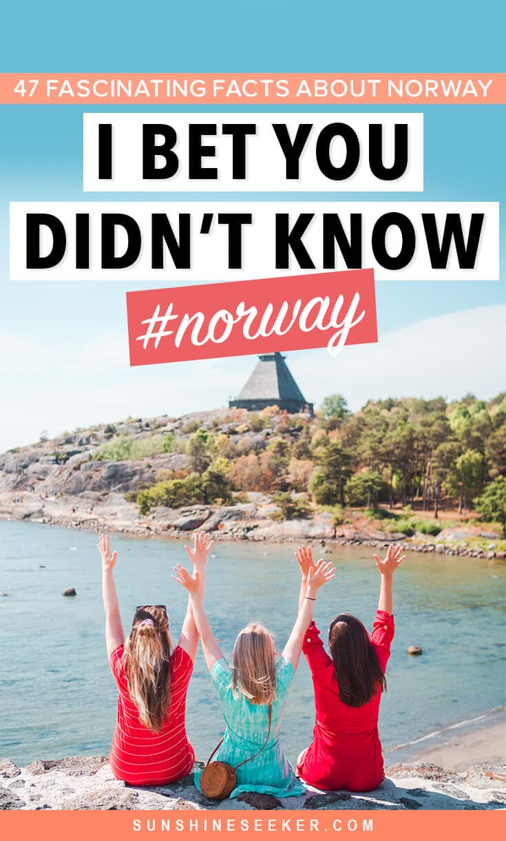 I bet you didn't know this about Norway! 47 fun & fascinating facts about Norway written by a Norwegian. Be sure to read this before you travel to Norway for the first time #norway #funfacts #travelinspo #vikings #travel #oslo