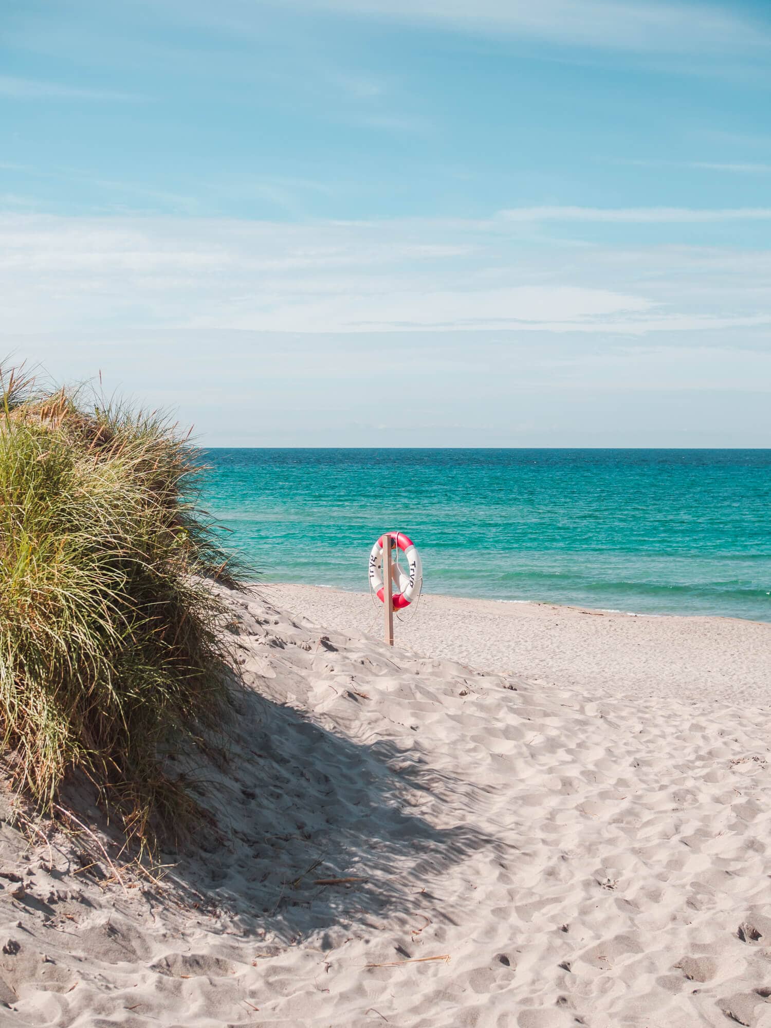 Orrestranda, a beautiful white sandy beach on the Jæren coast just south of Stavanger in Norway