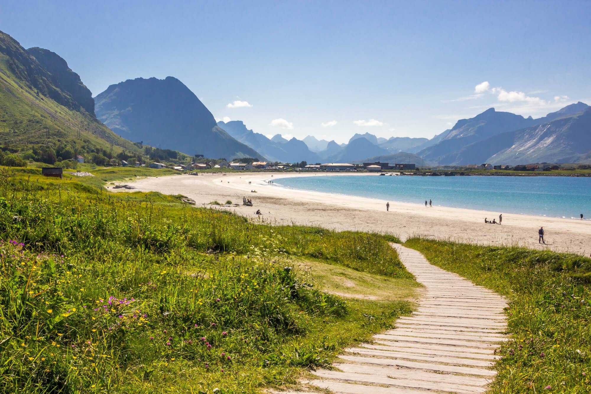 The incredibly beautiful Rambergstranda in Lofoten - One of the most photographed beaches in Norway