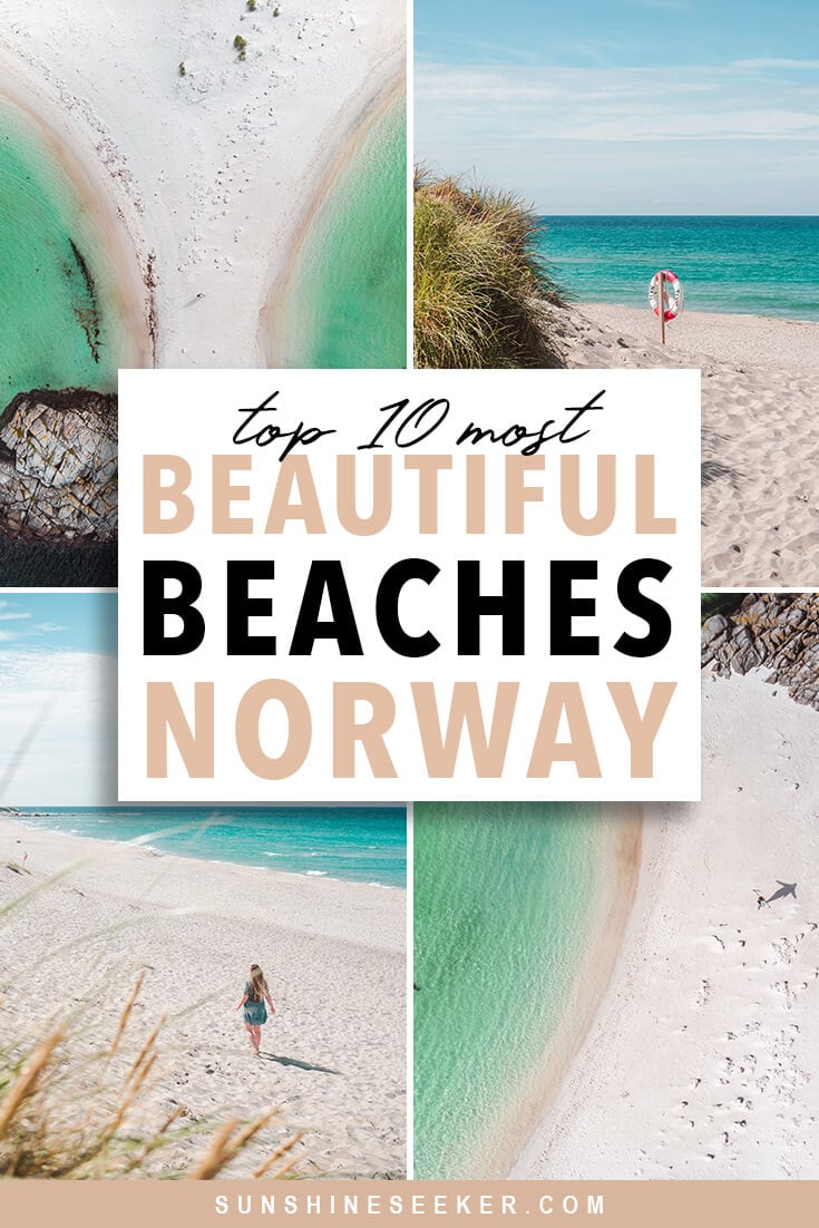Discover the 10 most beautiful beaches in Norway! Yes, you read it right. Norway is actually home to some of the most spectacular beaches in the world. Go hiking, layout in the sun or learn to surf. We have beaches for everyone #lofoten #norway #beaches #travelinspo #stavanger