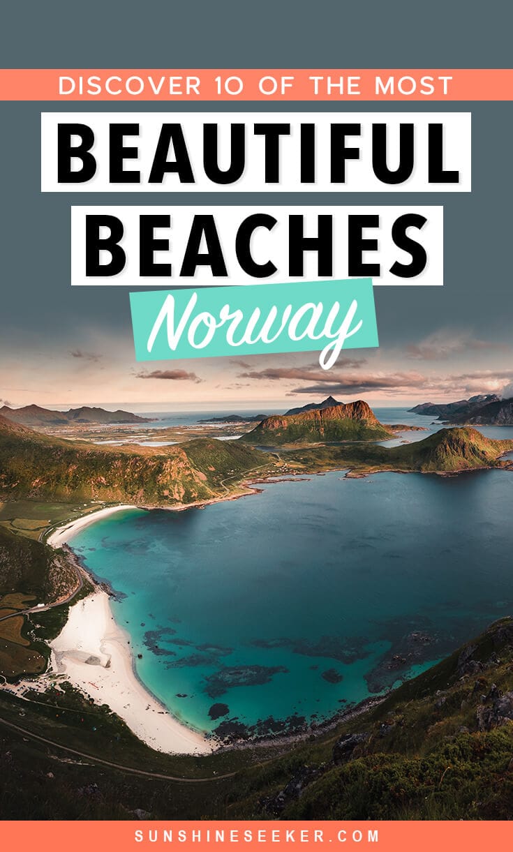 Discover the 10 most beautiful beaches in Norway! Yes, you read it right. Norway is actually home to some of the most spectacular beaches in the world. Go hiking, layout in the sun or learn to surf. We have beaches for everyone #lofoten #norway #beaches #travelinspo #stavanger