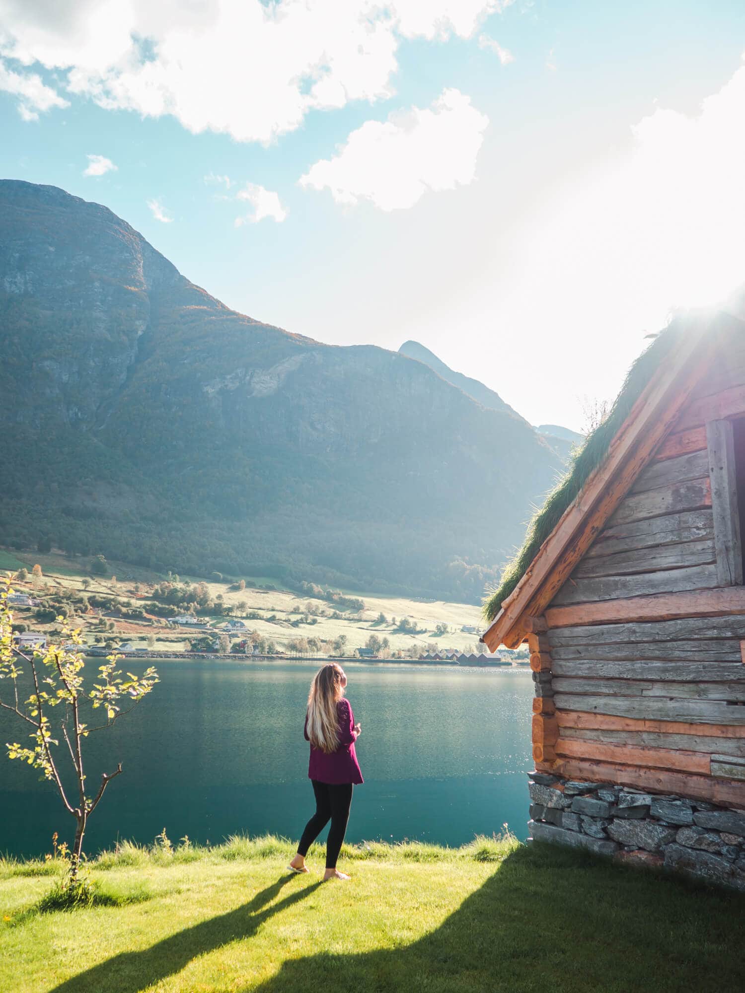 Norway travel cost, Nesset Fjordcamping in Olden close to Lovatnet.